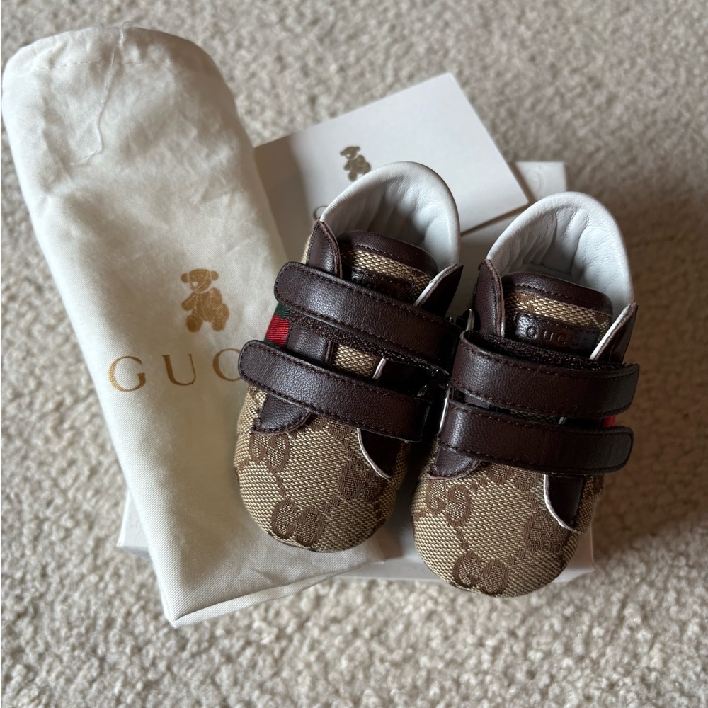 Gucci Original GG Baby Shoes - Brown Pre-walker shoes